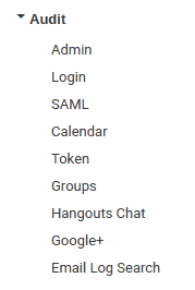GSuite Basic Admin Menu